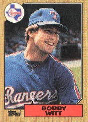 1987 Topps Baseball Cards      415     Bobby Witt RC